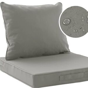 NWT Codi Outdoor Cushions for Patio Furniture 22x22 Grey (2 Pieces)